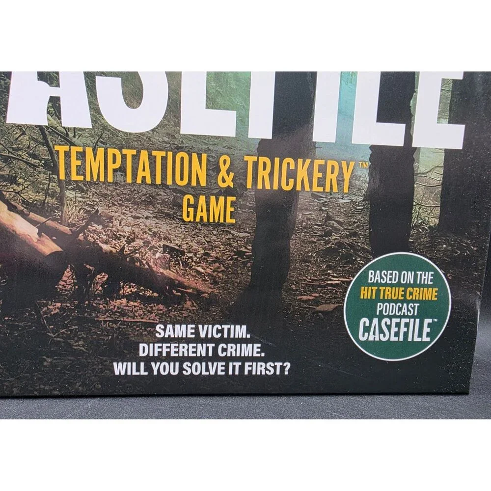 Casefile Temptation & Trickery Game 3-4 Players Ages 12+ True Crime Inspired Boa